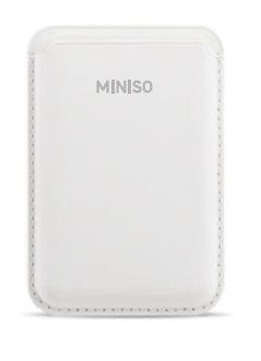 Miniso Macaron Series Magnetic Phone Card Holder, Color: White, Pink, Blue. - Image 4