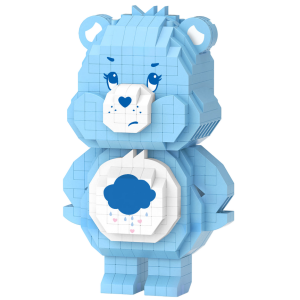 Miniso Care Bears Collection Decoration Building Blocks, Color: Purple, Blue.