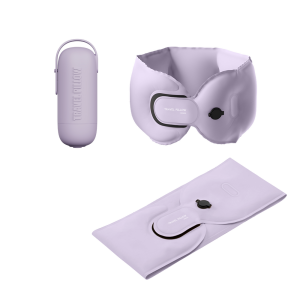 Miniso Travel Portable Foldable Neck Pillow, Color: Blue, Gray, Purple.