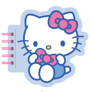 Miniso Hello Kitty Collection Figure Stress-relief Wire-bound Book, 80 Sheets.