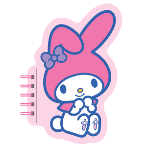 Miniso My Melody Collection Figure Stress-relief Wire-bound Book, 80 Sheets.
