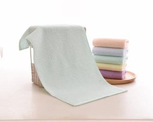 Miniso Absorbent Pure Cotton Towel, Color: Green.