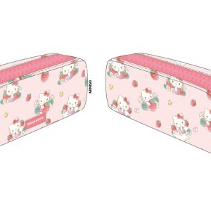 Miniso Hello Kitty Strawberry Season Collection Big-Zipper Stationery Case.