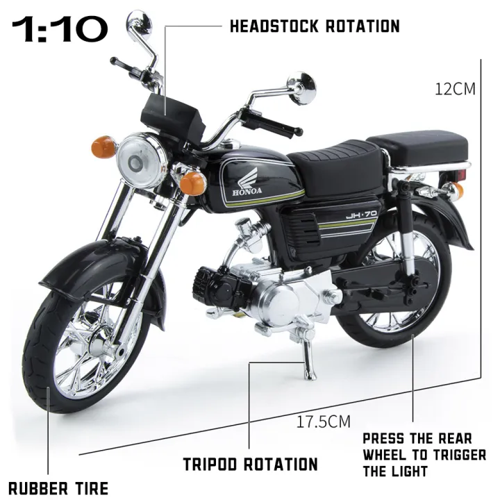 1:12 Diecast Honda 70 Model Bike For Kids - Image 3