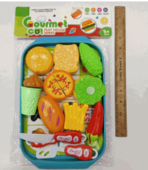 Fast Food Play Food Toys Tray for Kids