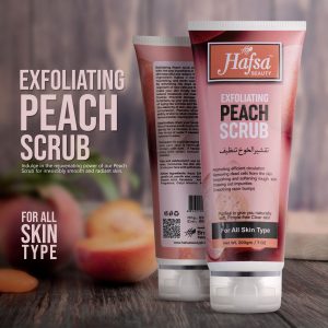 Hafsa Beauty exfoliating peach scrub- 200 GM