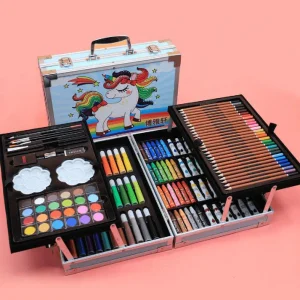 145 Pieces Unicorn Color Art Case ,Coloring Set for Kids Boys & Girls