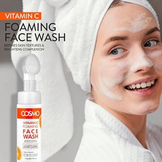 COSMO DESIGNS Skin Care Vitamin C Orange Foaming Face Wash 175ml - Image 2