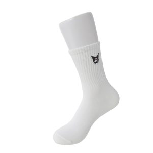 Miniso Kuromi White Crew Socks 18 cm.