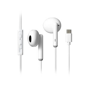 Miniso Type-C Half-in-Ear Earphones Model: W10103, Color: White.