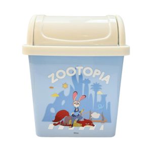 Miniso Disney Zootopia Collection Swing Lid Trash Bin.