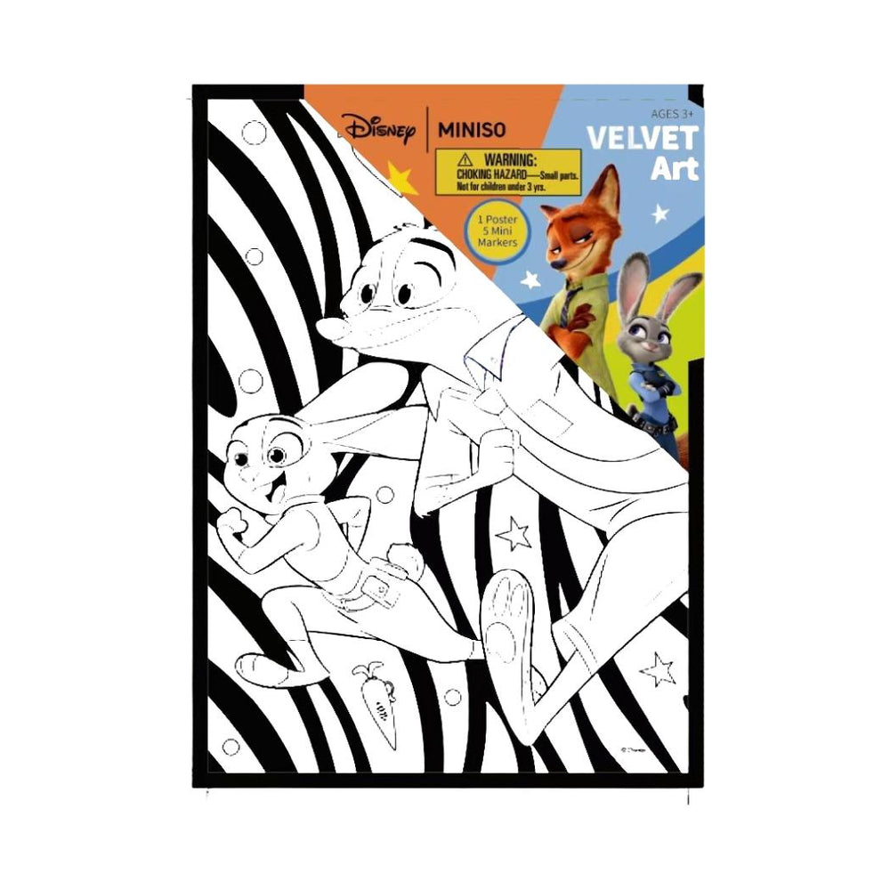 Miniso Disney Zootopia Collection Flocking Painting.