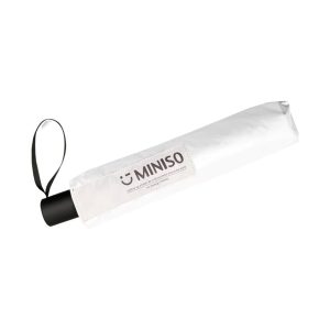 Miniso Black & White Collection Nano Waterproof 3-Fold Sunscreen Umbrella, Color: White.