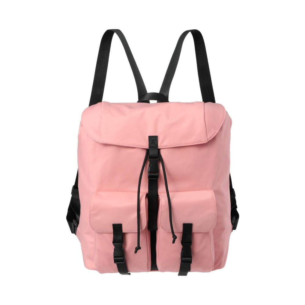 Miniso Three-Pocket Backpack, Color: Brown, Pink.