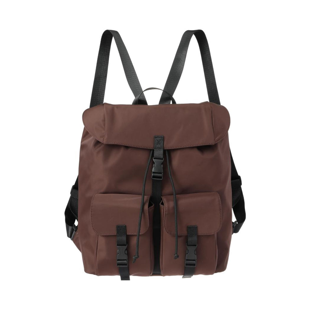 Miniso Three-Pocket Backpack, Color: Brown, Pink. - Image 3