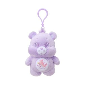 Miniso Care Bears Collection, Mini Standing-posture Plush Pendant, Size: 4 Inches, Color: Blue, Purple, Yellow, Green.