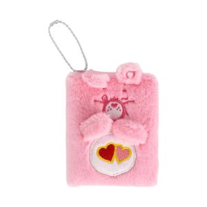 Miniso Care Bears Collection Pendant Plush Book (64 Sheets) (with Pink 0.8mm Gel Pen) (Love-A-Lot Bear).