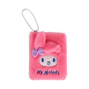 Miniso My Melody Collection Pendant Plush Book, 64 Sheets, With Pink 0.8mm Gel Pen.
