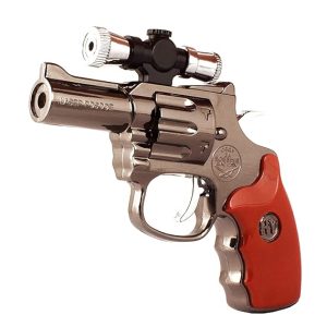 Plastic Revolver Gun Grey Pistol Lighter: