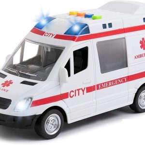 Ambulance Toy Car with Light & Siren Sound Effects (89-1189 )