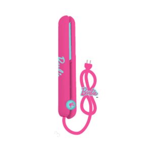 Miniso Barbie Shining Collection Mini Hair Straightener (US Plug, Dark Pink) Model: B101.
