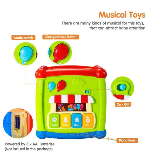 6 In 1 Fancy Cube- Musical, Educational And Learning Toy - Image 4