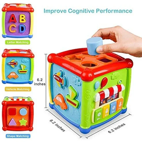 6 In 1 Fancy Cube- Musical, Educational And Learning Toy - Image 8