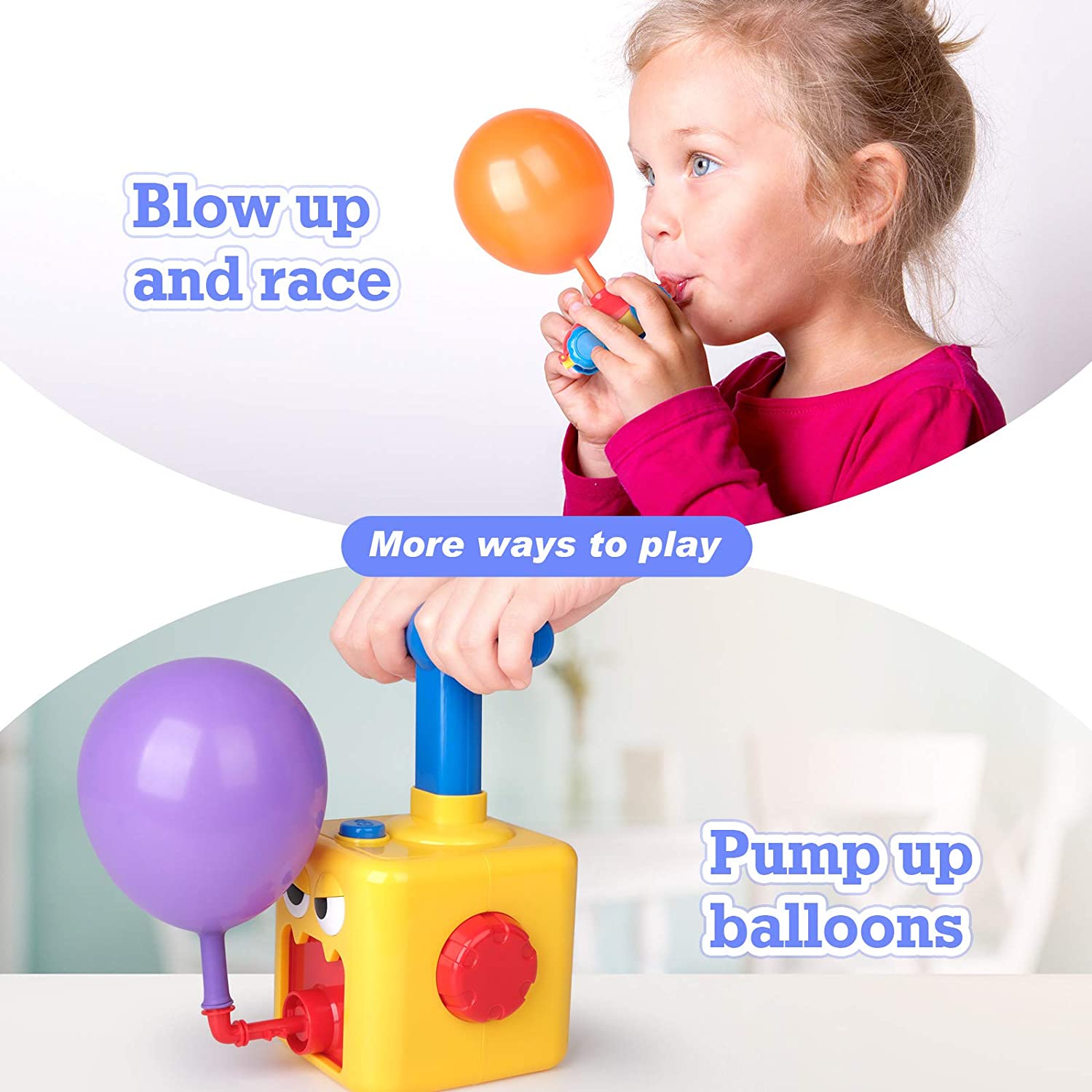 Balloon Powered Pumping Car Toy Set for Toddlers - Image 7