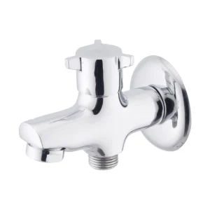 Faisal sanitary ideal series double bib cock 9203 Chrome/ Matt black
