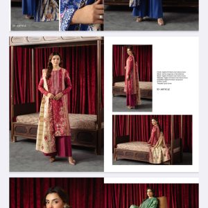 Saha By GulJee Linen Collection (Unstitched) 3 Piece, Vol 1, Winter Collection, New Collection 2025.