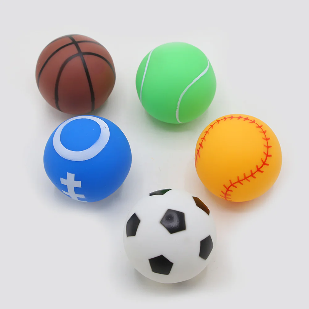 Soft Sports Balls for Baby Bathing - 6 Pack Toy Set