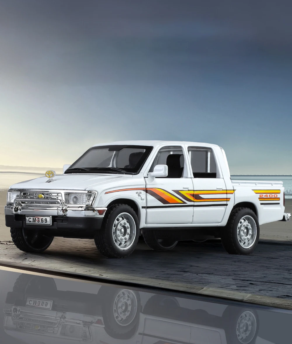 1:32 Toyota Hilux Off Road Pickup Truck Alloy Metal Diecast - Image 3