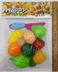 "Happy Little Chef" fruit and vegetable cutting play set for kids