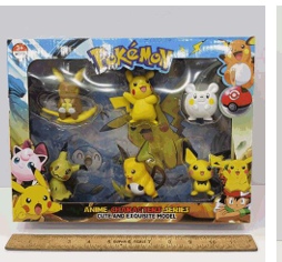 Cartoon movie Pokemon Pichu, Pikachu, & Raichu Action Figure: ZS222-84 - Image 2