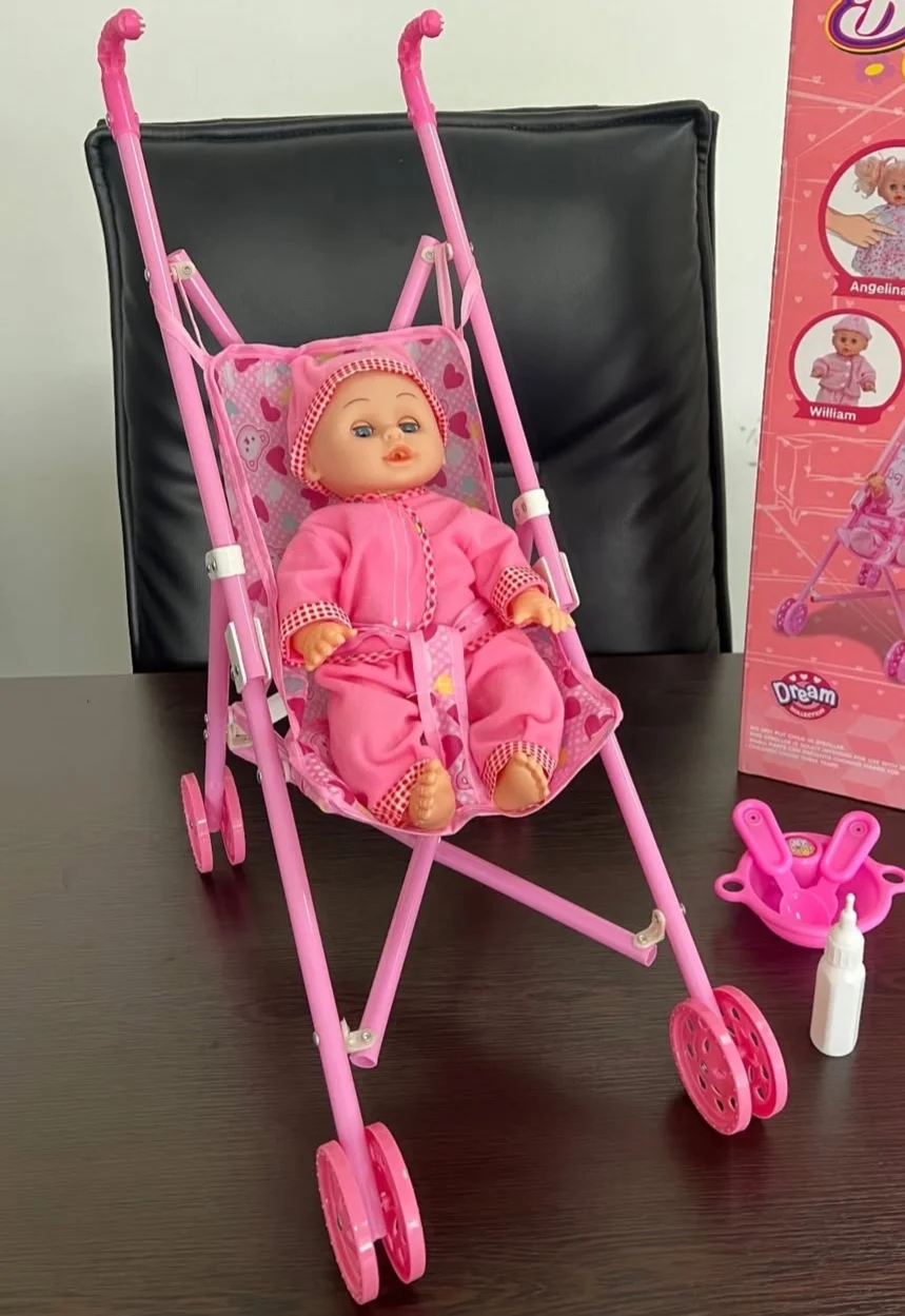 Doll Printed Stroller-Pram Toy (Only Stroller) (3288-1B ) - Image 5