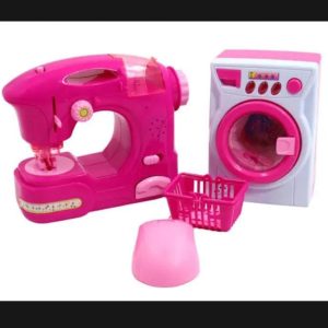 High Quality Plastic Washing Machine & Sewing Machine Family 2PCS SET TOY (LS8293)