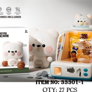 33301-1 PIN BEAR BASKETBALL GAME BOX For Kids