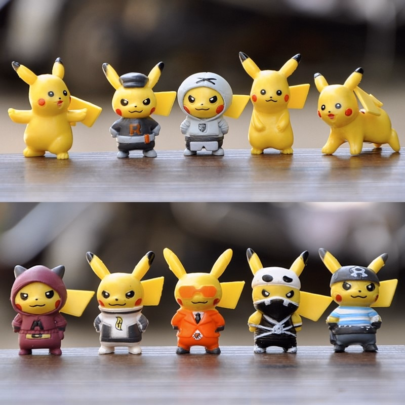 Cartoon movie Pokemon Pichu, Pikachu, & Raichu Action Figure: ZS222-84