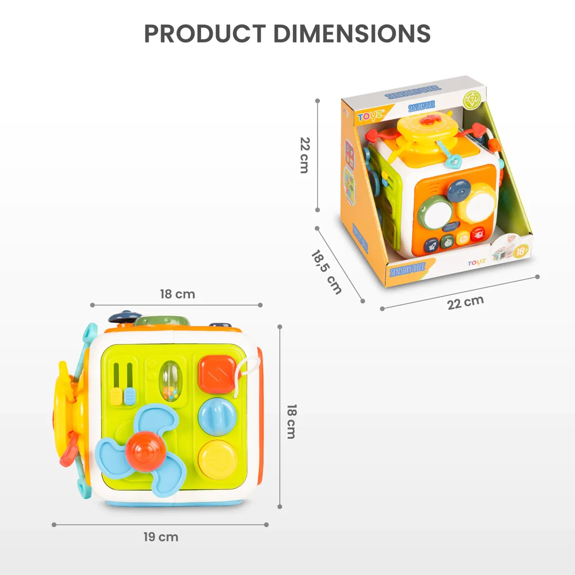 Huanger Interactive Sensory Activity Cube (with Music) - Image 7