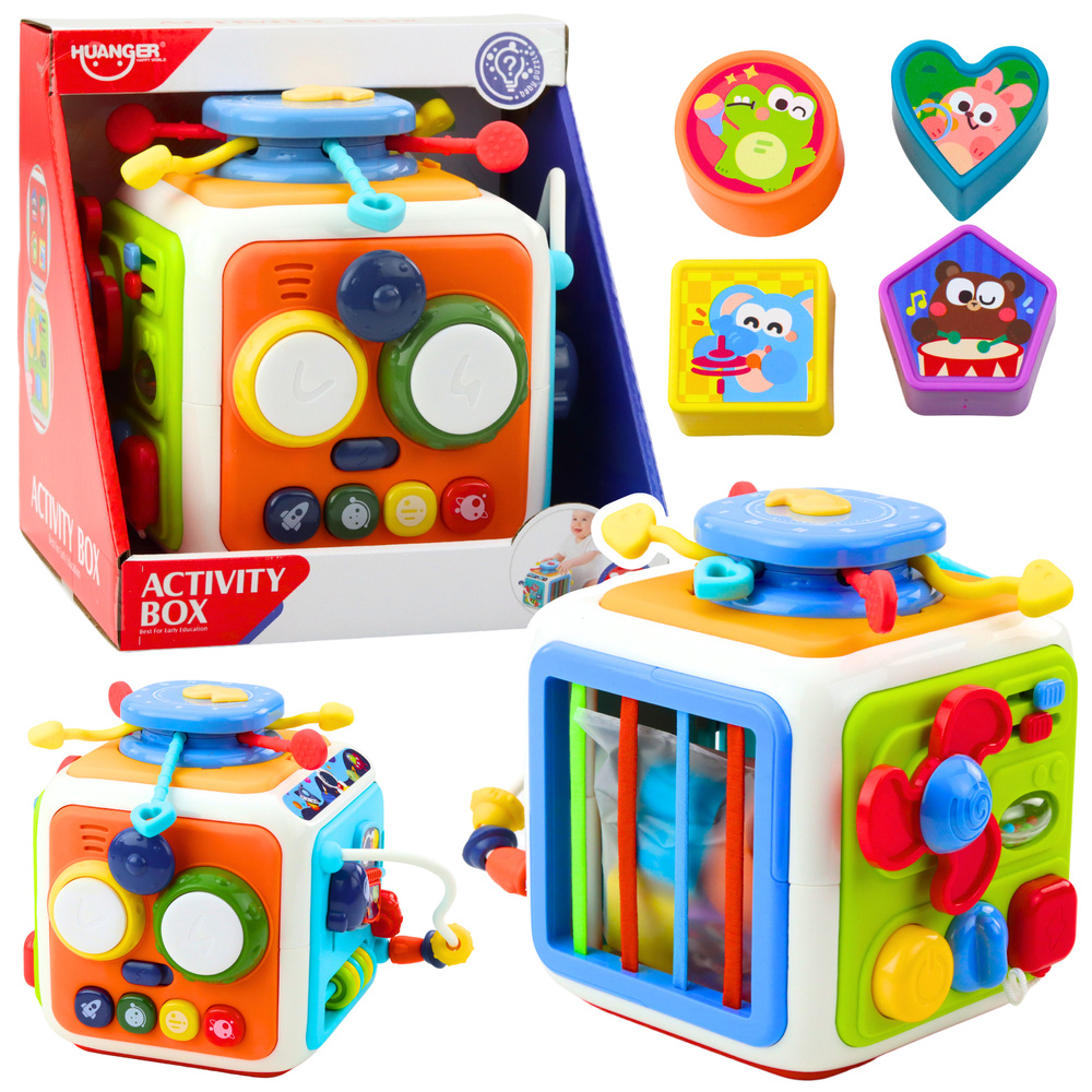 Huanger Interactive Sensory Activity Cube (with Music)