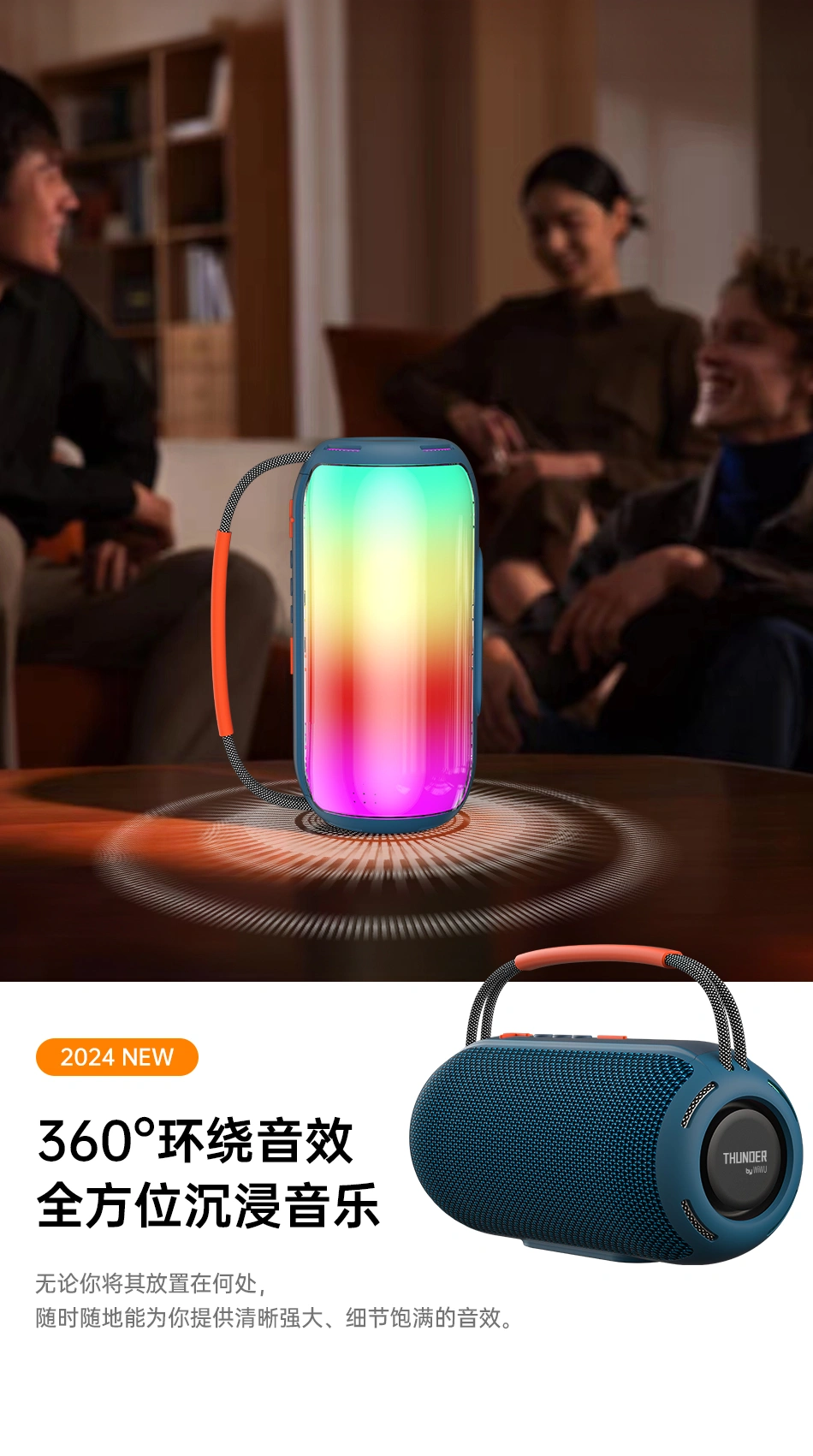 WiWU Thunder Wireless Speaker H6: - Image 4