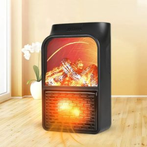 Flame Heater 1000W Mini Portable Personal Electric Fireplace Warmer