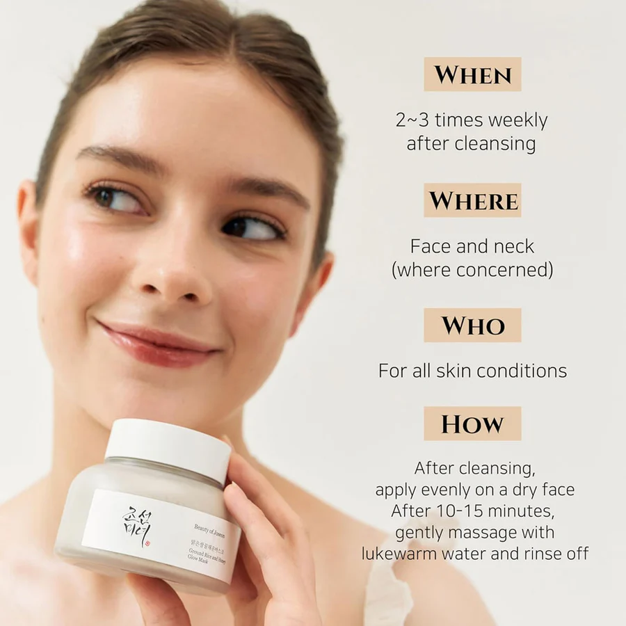 Beauty of Joseon - Ground Rice and Honey Glow Mask 150ML: - Image 6