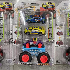 Miniso 3-Piece Transforming Off-Road Vehicle Set (3 Assorted Models).