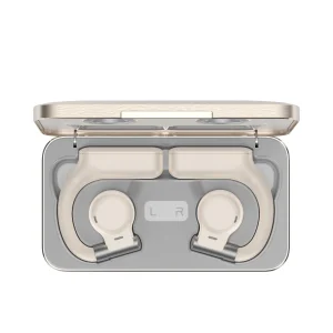 Wiwu Clera Sound Open Wearable Stereo Wireless Bluetooth Earphone - Cream White/ Blue (T18CW)