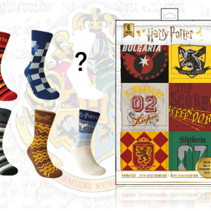 Miniso Harry Potter Crew Socks Surprise Box (6 Pairs).