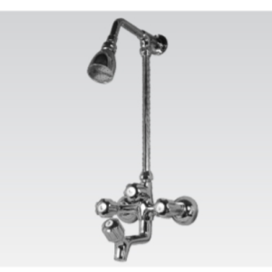 Faisal Sanitary Plastic Head 529 Sink Wall Shower 4 Knob W / Jet Shower Deluxe Range