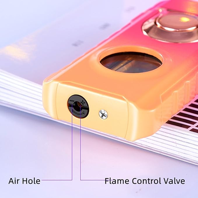 Gas Torch Lighter Powerful Straight Blue and Red Flame Touch Screen Windproof Cigar Lighter - Image 5