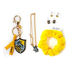 Miniso Harry Potter 7 Piece Jewelry Set with Pendant (Hufflepuff).