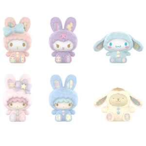 Miniso Hello Kitty and Friends Rabbit Collection Flocking Surprise Box Figure.